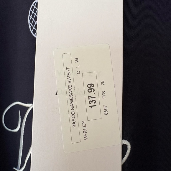 NWT Rasco Varley Court Club Navy Blue Sweatshirt Size Medium - Picture 10 of 14